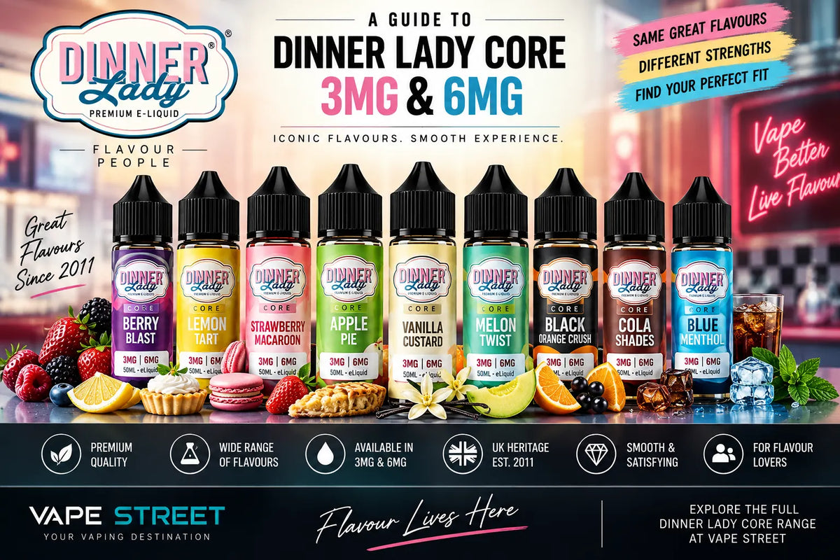 Dinner Lady CORE 3mg & 6mg E-Liquid: Complete Guide