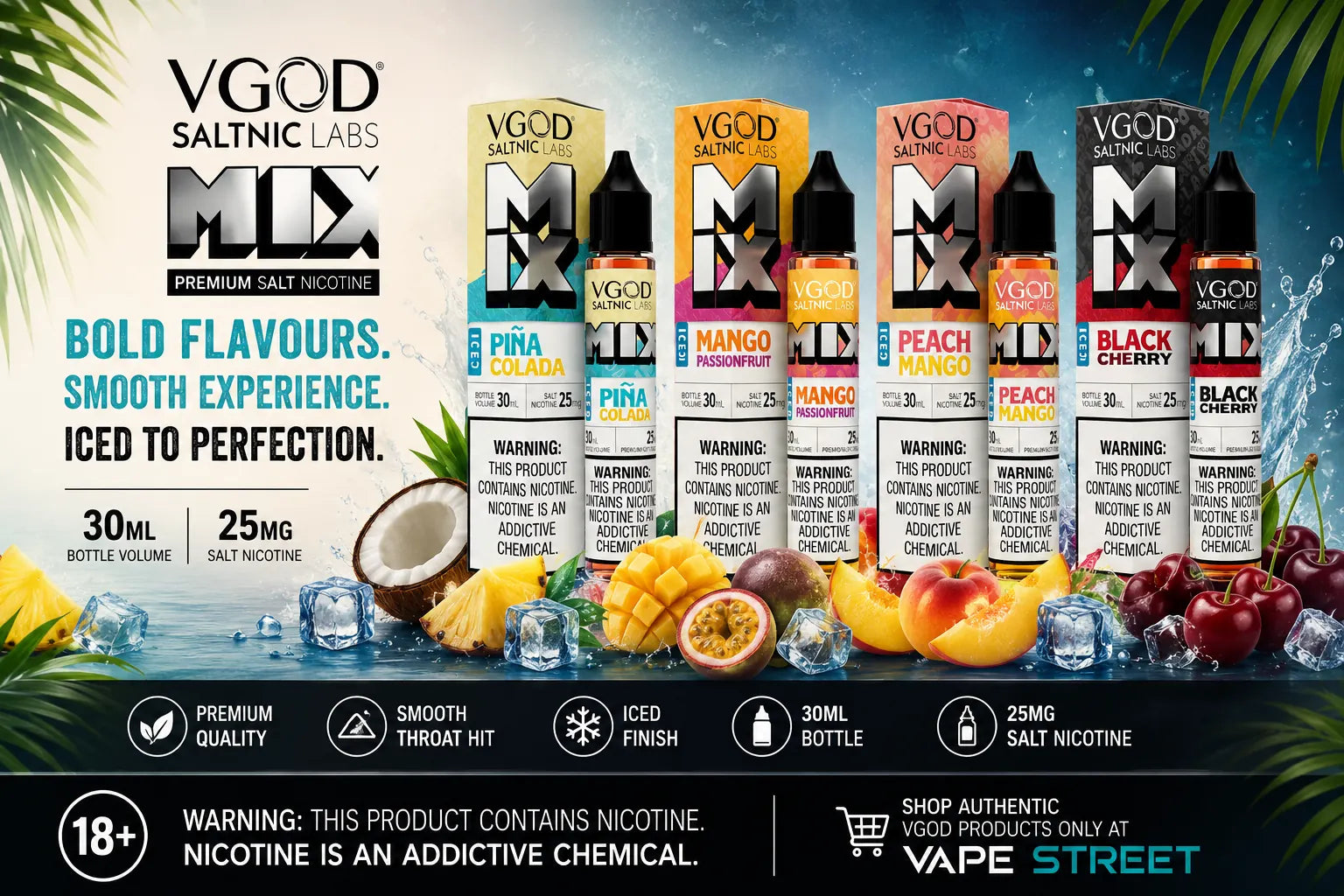 VGOD SaltNic Labs MIX Nic Salt Flavours: Complete Flavour Guide