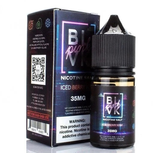 BLVK Pink Series Nicotine Salt - Iced Kiwi Berry - INDIAN VAPE GARAGE