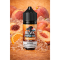 BLVK Hyper Ice Juicy Peach Nic Salt 30ml black bottle with peach ice design