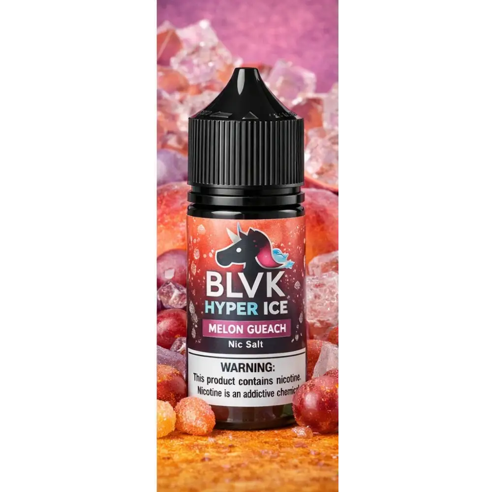 Blvk Hyper Ice Melon Gummy nic salt e-liquid bottle 30ml