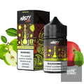 IVG Nasty Shisha Double Apple Freebase E-Liquid disposable vape with 3mg/6mg nicotine, shown in sleek black device.