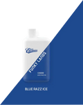 White and blue cilseries ci5000 funky lands puffs rechargeable disposable vape with diagonal color split design