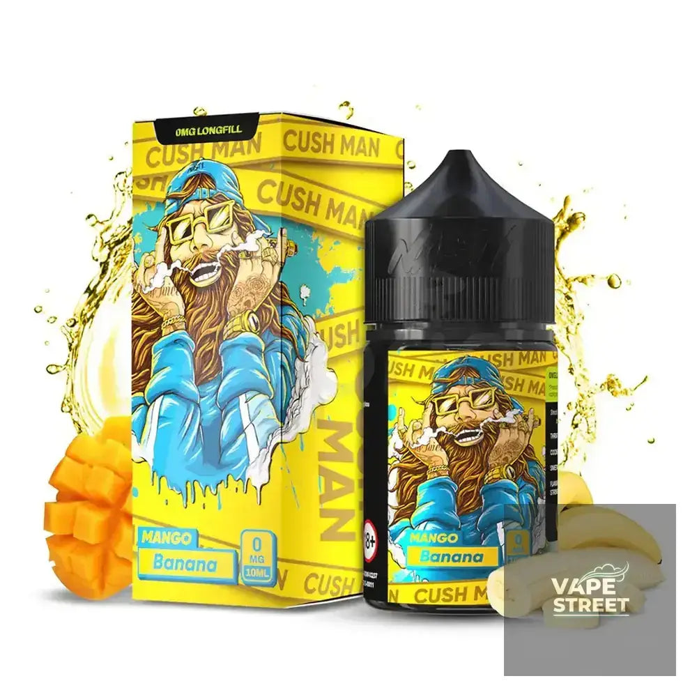 IVG Nasty Mango Banana Freebase E-Liquid vape juice in 3mg/6mg, featuring fresh mango and banana flavors in a clear bottle.