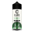 Core by dinner lady honeydew melonade 120ml freebase e-liquid in clear bottle with black cap and green label design
