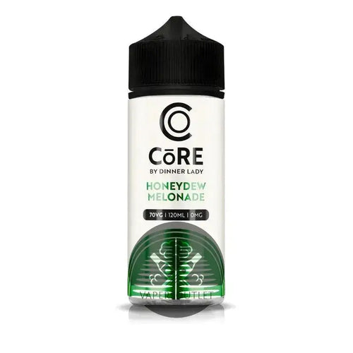 IVG Core Dinner Lady Honeydew Melonade 120ML freebase vape juice with honeydew and melon flavors, 3MG and 6MG nicotine options.