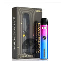 Uwell caliburn g2 18w pod system kit with sleek pink to blue gradient finish and dual firing black mouthpiece for mtl vaping