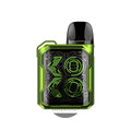 IVG Uwell Caliburn GK2 pod system kit in vibrant lime green and black, compact vape device with sleek design.