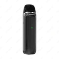 IVG Vaporesso Luxe QS Pod Kit with 1000mAh battery, black color, compact vape device with adjustable airflow and sleek design.