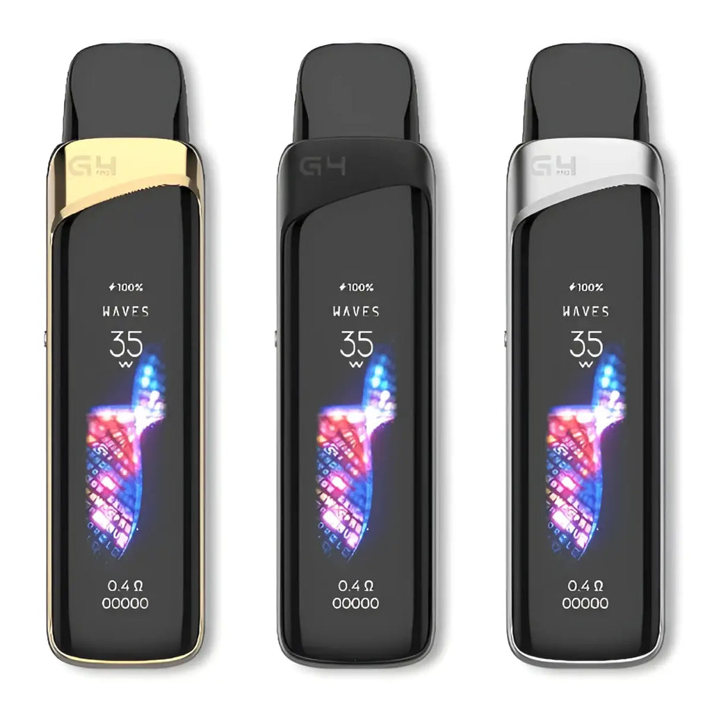IVG Uwell Caliburn G4 Pro Pod Kit in pearl white, compact vape device with sleek design, ideal for vaping enthusiasts.