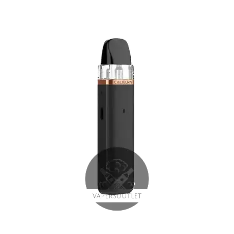 Black and silver matte finish uwell caliburn g3 lite 25w pod system kit with metallic caliburn branding band