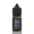 Blvk pink series nicotine salt e-liquid in iced berry lemonade flavor with dark amber glass and sleek black cap bottle