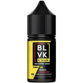 Black plastic vape juice bottle with yellow blvk label mango strawberry ice flavor 50mg nicotine salt vape street india