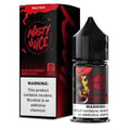 Nasty juice blackcurrant bad blood 35mg nic salt e-liquid in sleek black bottle with red and white branding