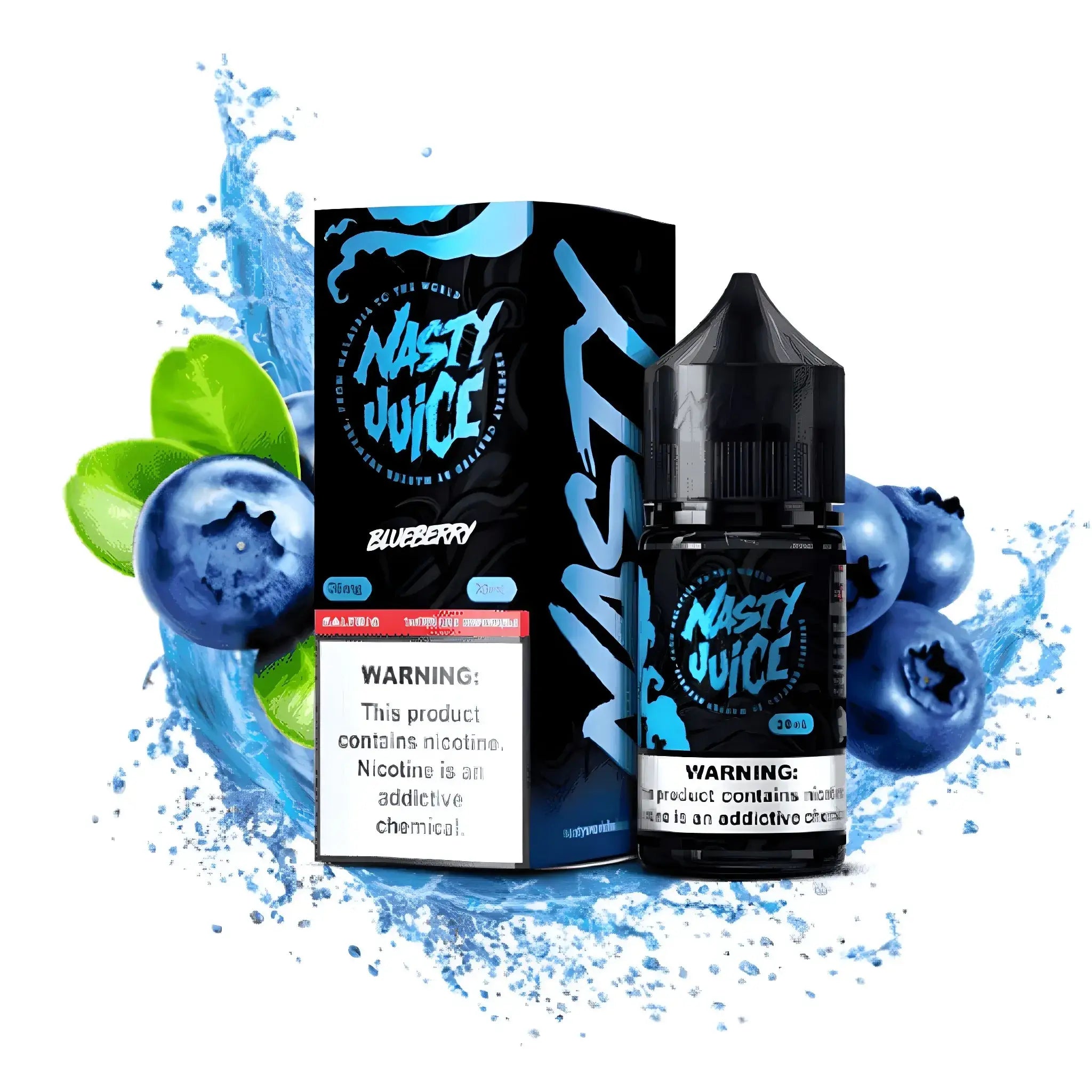IVG Nasty Juice Blueberry Nic Salt vape juice in 30ml bottle, available in 35MG and 50MG nicotine strengths.