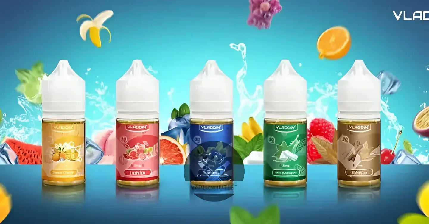 IVG Vladdin Nicotine Salt 30ML vape juice bottle with 30MG nicotine salt, showcasing the nicotine salt e-liquid in a clear bottle