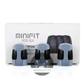 Gray and black justfog minifit pod 3ea vape pods with sleek modern design refillable 1.5ml minifit pod cartridges