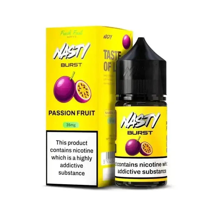 Nasty Burst Passion Fruit Nic Salt 30ml – Tropical Vape Juice | Vape Street India
