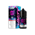 Nasty juice super cool lychee ice 30ml nic salt vape juice in a sleek black bottle with vibrant pink and blue packaging