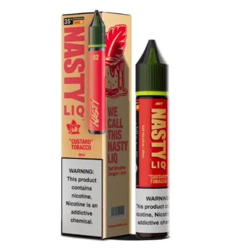 Nasty Liq Custard Tobacco Nic Salt 30ml – Creamy Tobacco Vape Juice | Vape Street India