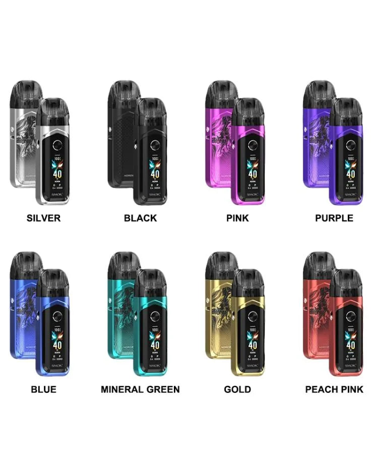Colorful SMOK Nord 6 pod kit by IVG, compact vape device with sleek design, displayed in multiple vibrant colors.