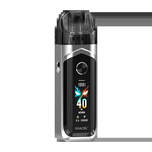 IVG SMOK Nord 6 Pod Kit in silver, compact vape device with sleek design, ideal for easy vaping experience.