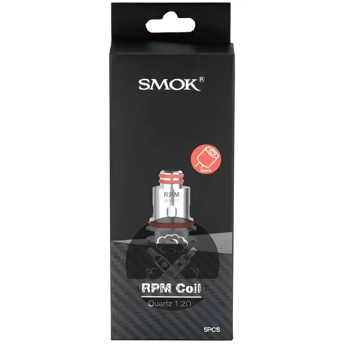 Smok rpm replacement coils pack of 5 with quartz 1.20 mesh in a black box for nord replacement coils use