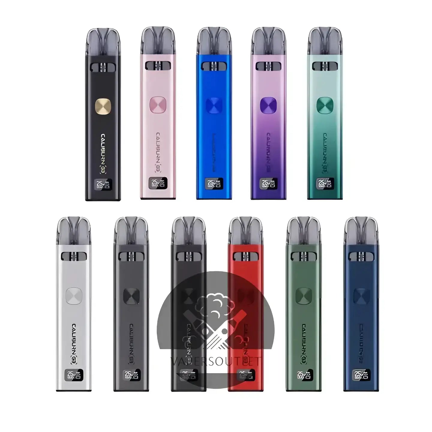 A sleek slim caliburn g3 pod vape pen by uwell in vibrant colors offering rich flavor for convenient vaping use