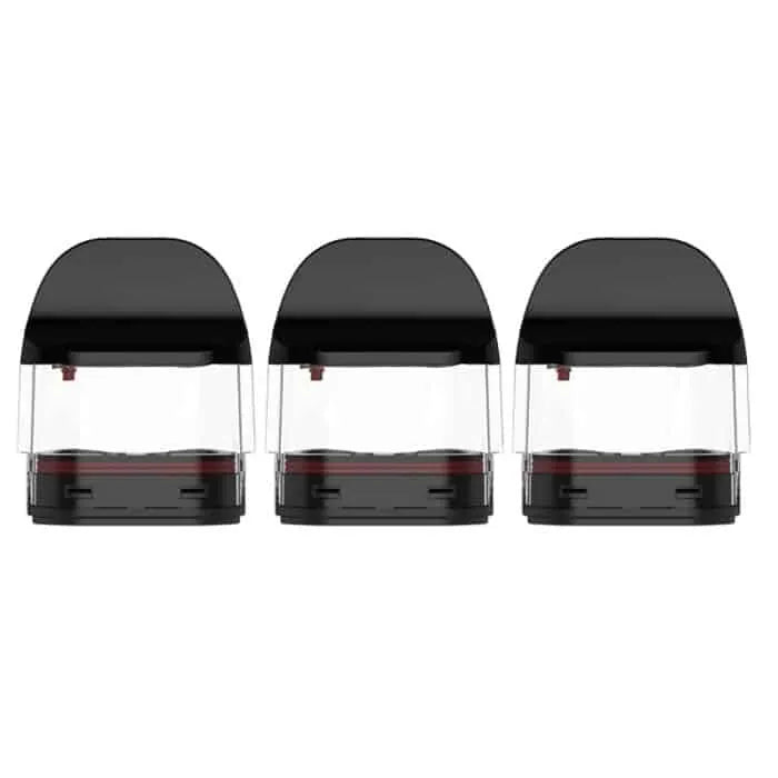Two IVG SMOK Nord 6 empty pod replacement cartridges for vape devices, showcasing clear plastic with visible fill openings.