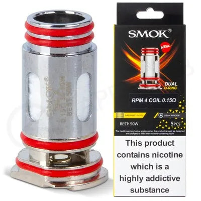 IVG SMOK Nord 6 RPM 4 Mesh Coil replacement, 0.6Ω and 0.15Ω, for vape devices, shown in a close-up image.