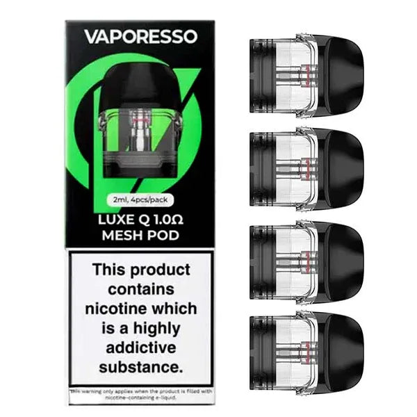 Vaporesso Luxe Q 1.0Ω Mesh Replacement Pods 2ml 4 Pack