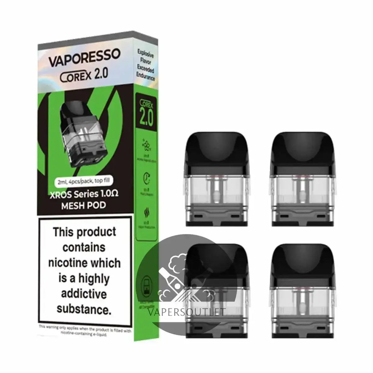 IVG Vaporesso XROS replacement refillable mesh pods for vape devices, shown in a close-up image.