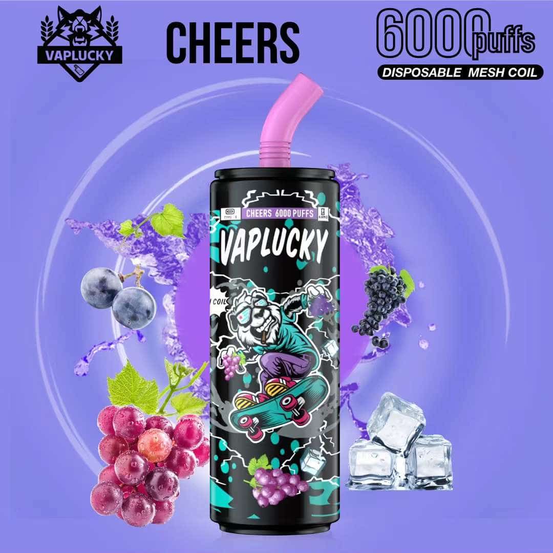 Vaplucky Cheers - Grape (6000 Puffs)