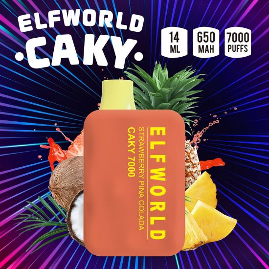 Elfworld Caky Strawberry Pina Colada (7000 Puffs)
