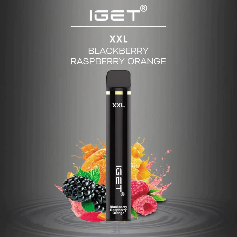 IGET XXL Vape - Blackberry Raspberry Orange (1800 Puffs)