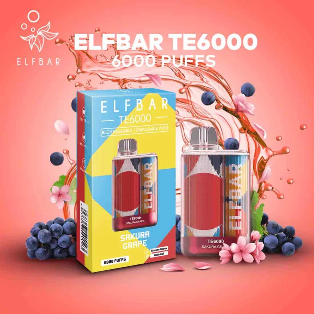 ELF BAR TE6000 - Sakura Grape (6000 Puffs)