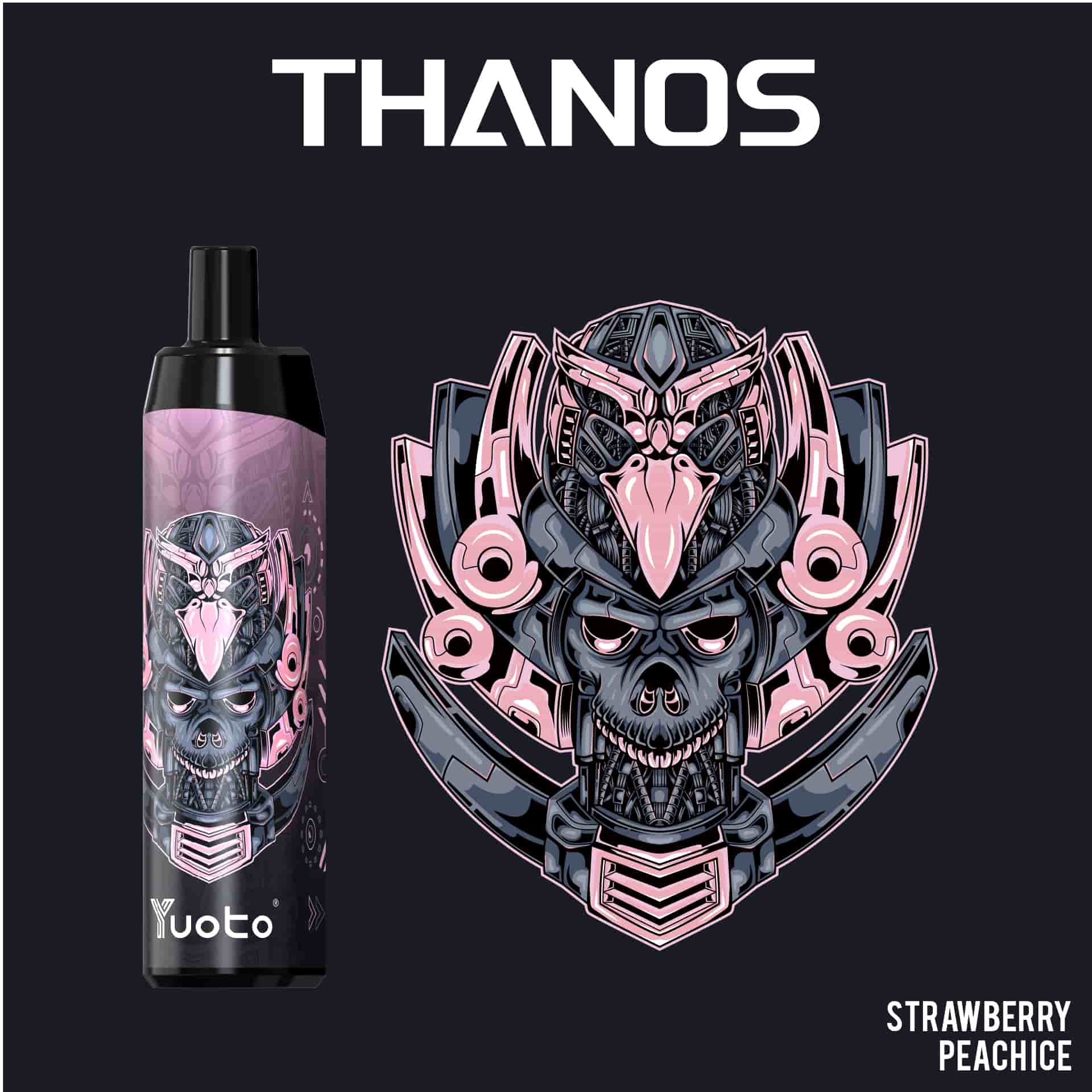 Yuoto Thanos - Strawberry Peach Ice (5000 Puffs)