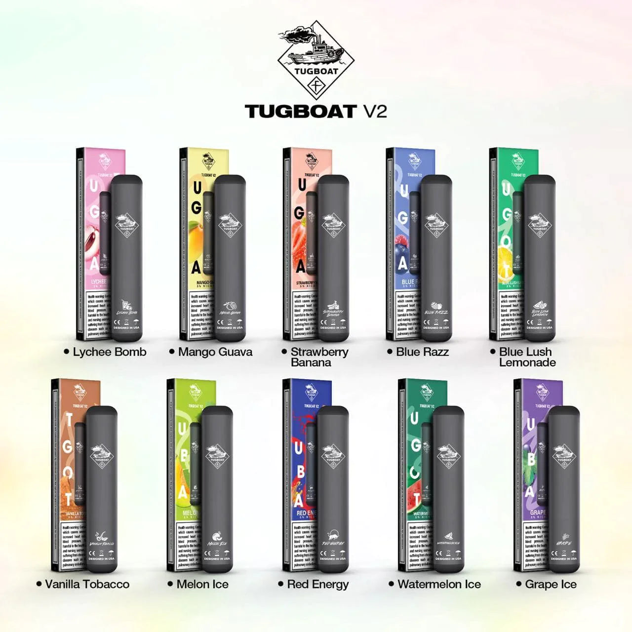 Tugboat V2 Disposable Red Energy (400 Puffs)