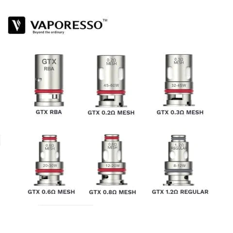 Vaporesso GTX Replacement Coil Series (5-Pack)
