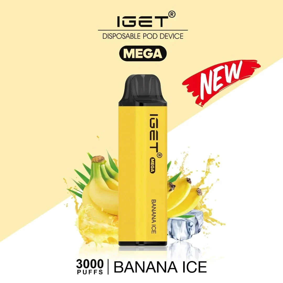 IGET Mega Banana Ice (3000 Puffs)