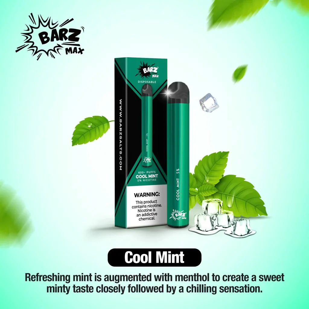 Barz Max Cool Mint Disposable - 600 Puffs